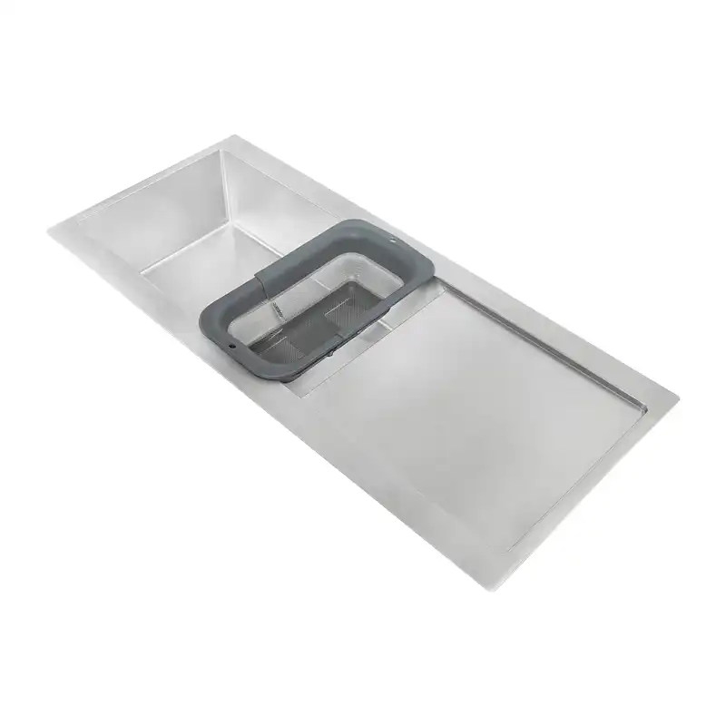 سینک باکسی تک لگن SPP+ مدل 4013 استیل 304 ابعاد 120×52 سانتی‌متر