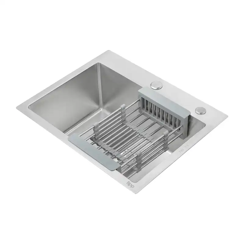 سینک باکسی تک لگن SPP+ مدل 4029 استیل 304 ابعاد 50×40 سانتی‌متر