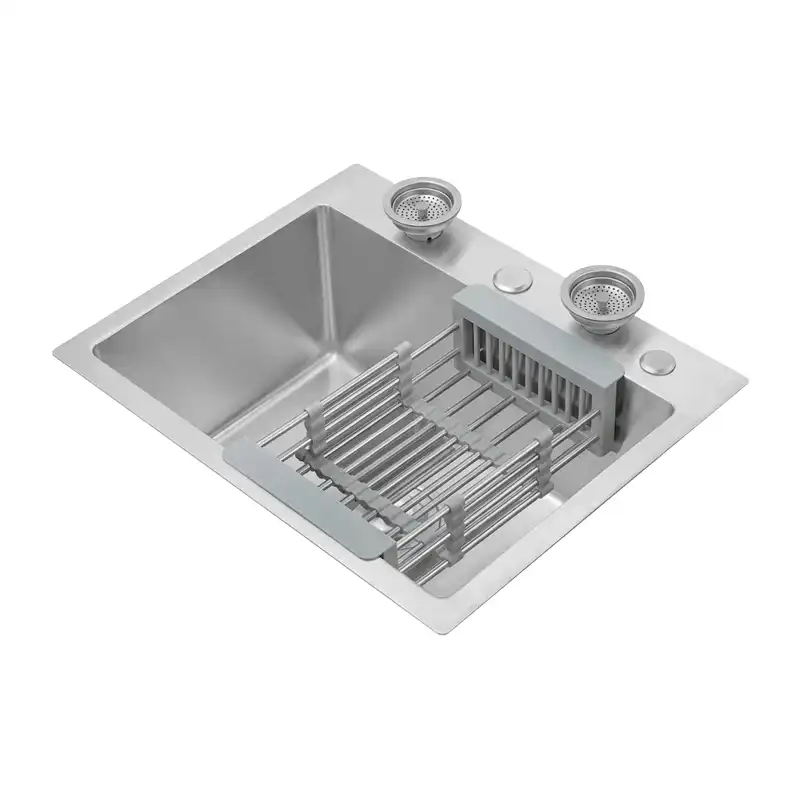 سینک باکسی تک لگن SPP+ مدل 4030 استیل 304 ابعاد 55×45 سانتی‌متر