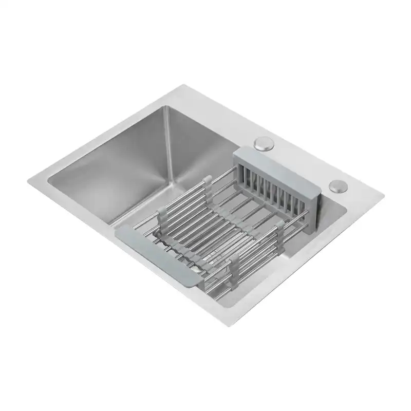 سینک باکسی تک لگن SPP+ مدل 4031 استیل 304 ابعاد 60×45 سانتی‌متر