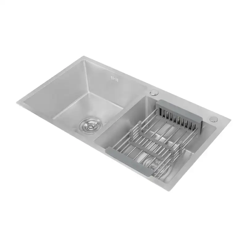 سینک باکسی دو لگن SPP+ مدل 4033 استیل 304 ابعاد 82×45 سانتی‌متر