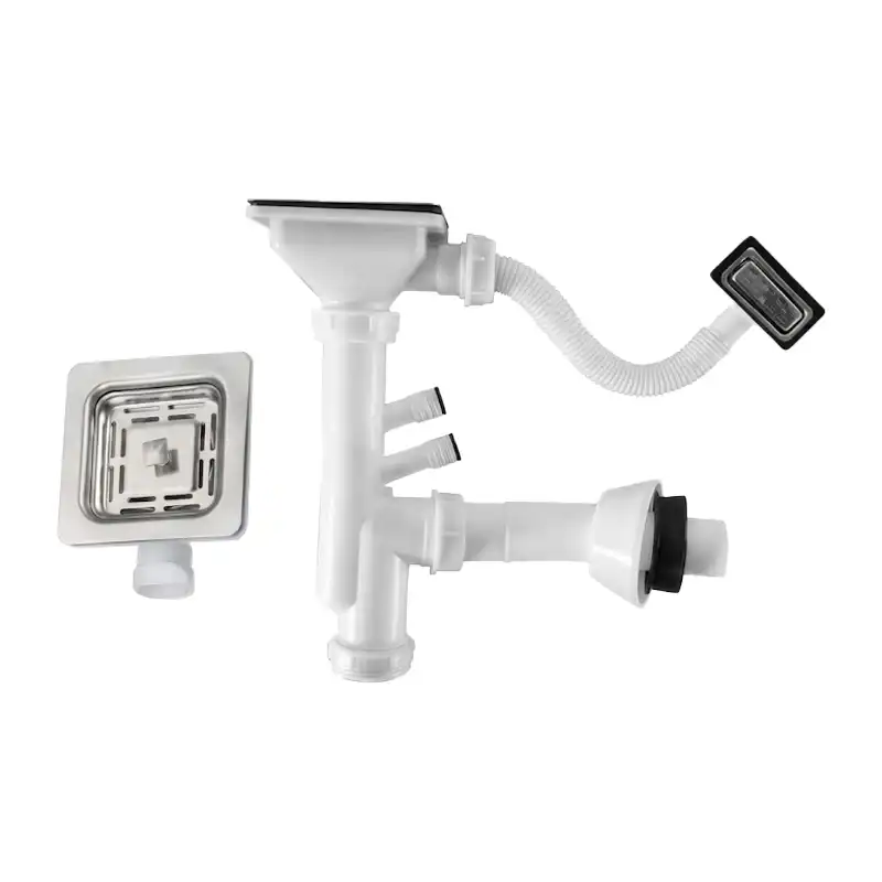 سیفون تک لگن مربع SPP+ مدل 8002 سفید